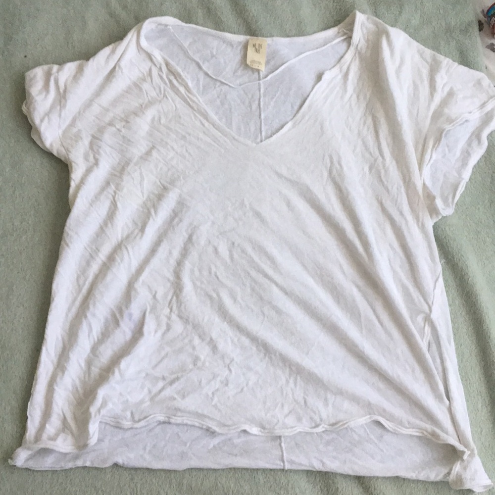 Free people white t shirt